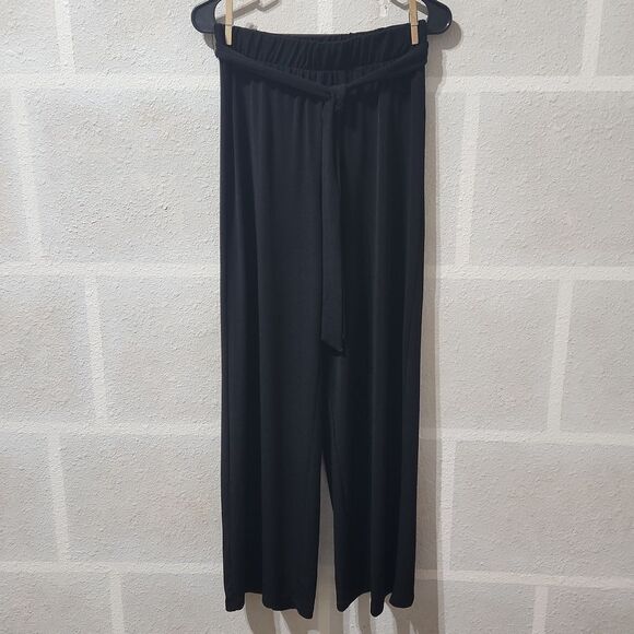 Tahari Black Wide Leg Pants - Picture 1 of 8